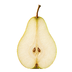 Pears — prepared half